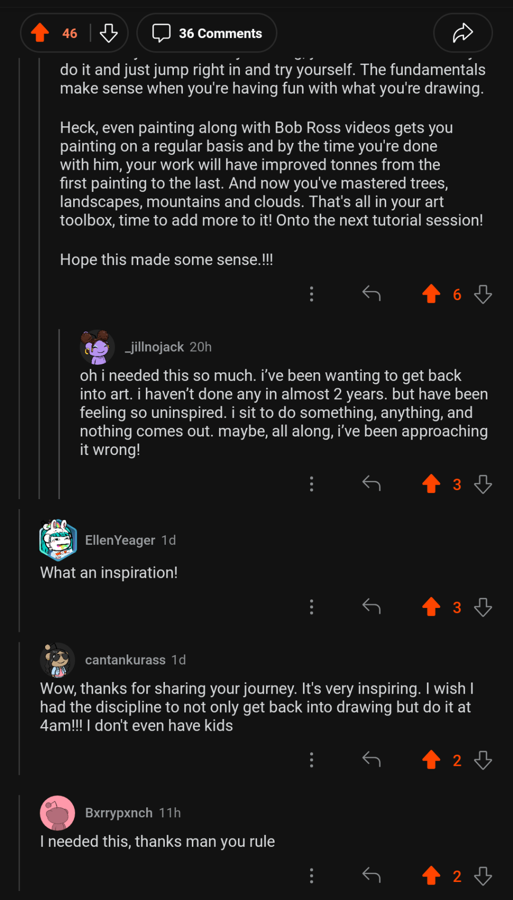 What do you draw for your daily practise? Q &&nbsp;A.