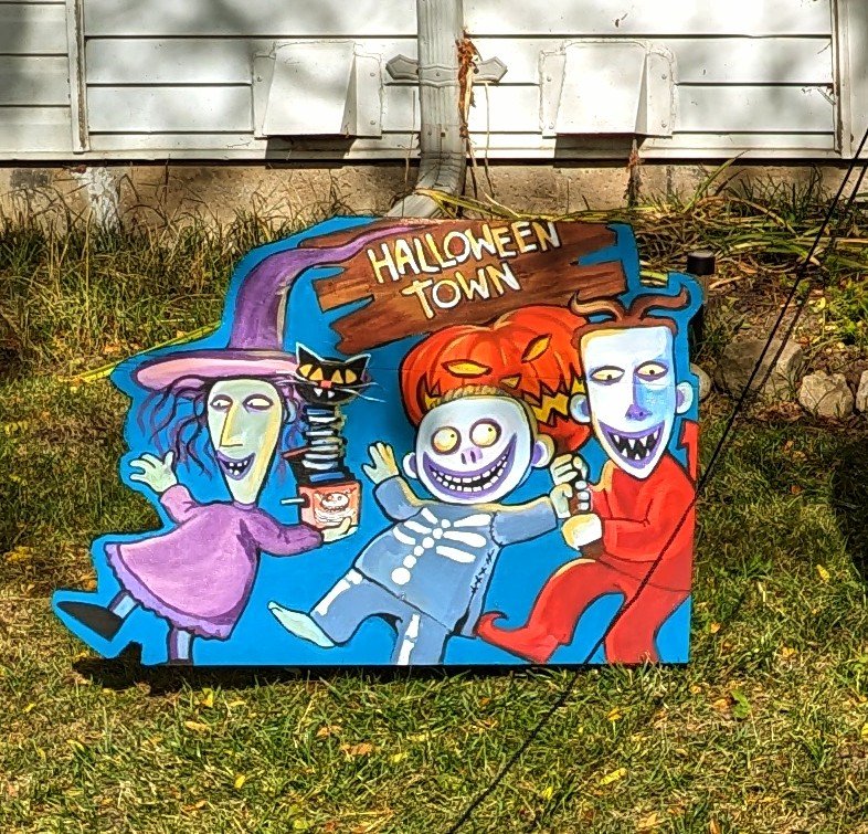 Getting away from Perfectionism-yard art&nbsp;completed.